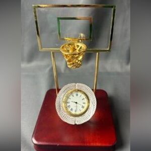 Crystal basketball clock.